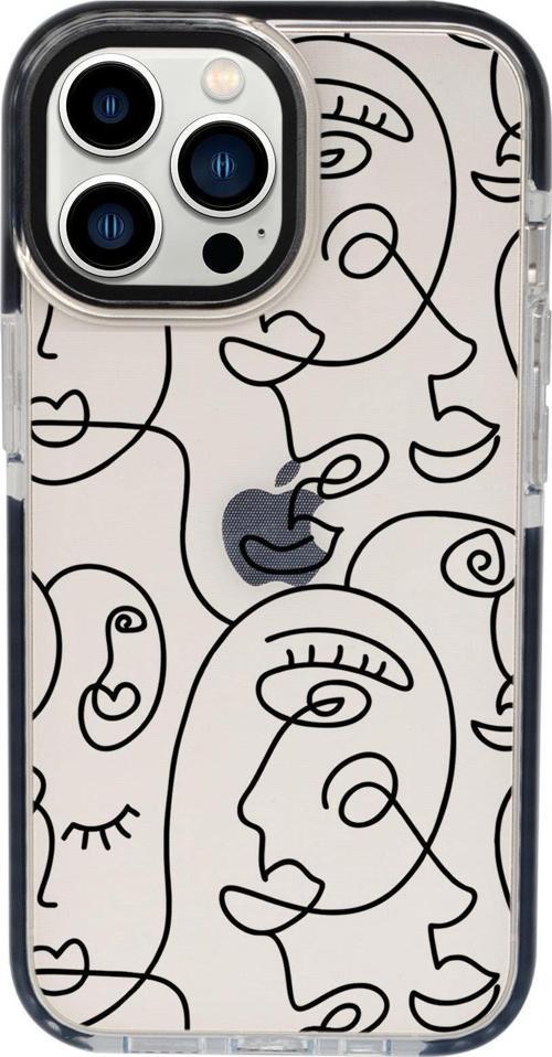 İphone 13 Pro Face Art Candy Bumper Darbe Emci Silikonlu Telefon Kılıfı