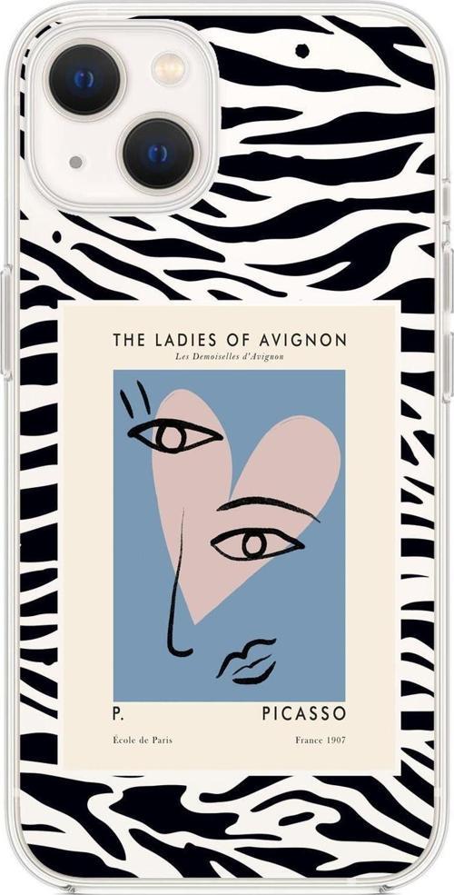 İphone 13 Uyumlu Picasso The Ladies Of Avignon Premium Silikonlu Şeffaf Telefon Kılıfı.
