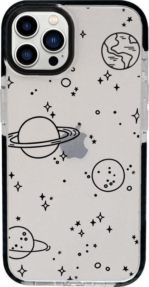 İphone 13 Pro Max Galaxy Candy Bumper Darbe Emci Silikonlu Telefon Kılıfı