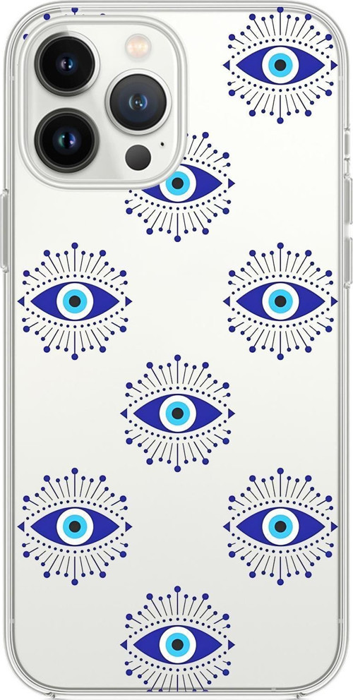 İphone 13 Pro Max Uyumlu Mystic Aura Desenli Premium Şeffaf Silikon Kılıf
