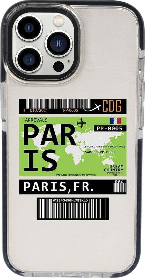 İphone 13 Pro Paris Ticket Candy Bumper Darbe Emci Silikonlu Telefon Kılıfı