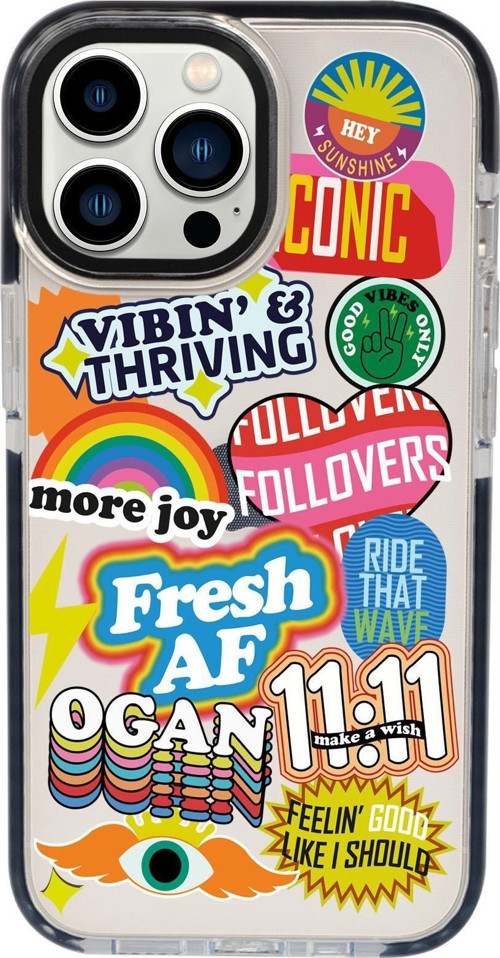 İphone 13 Pro Uyumlu Fresh Desenli Candy Bumper Silikonlu Telefon Kılıfı