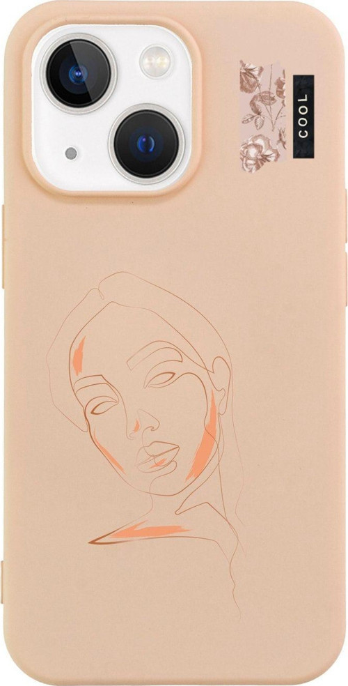 İphone 13 Cool Art Tasarımlı Pembe Telefon Kılıfı