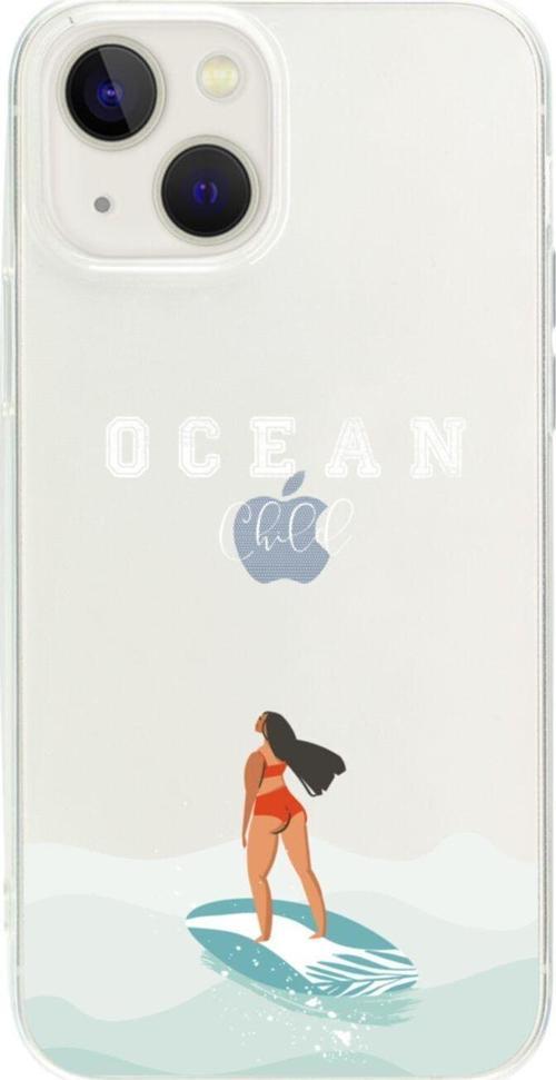 İphone 13 Ocean Child Şeffaf Telefon Kılıfı