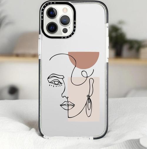 İphone 13 Pro Women Art Desenli Casetify Darbe Emci Silikonlu Telefon Kılıfı