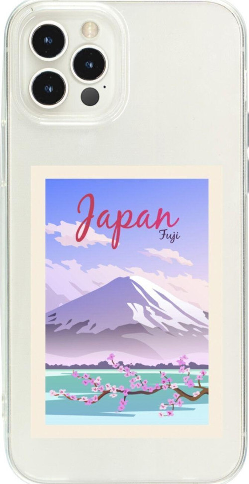 İphone 13 Pro Mx Japan Fuji Şeffaf Telefon Kılıfı