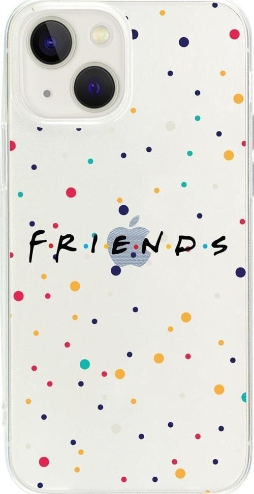 İphone 13 Friends Desenli Şeffaf Telefon Kılıfı