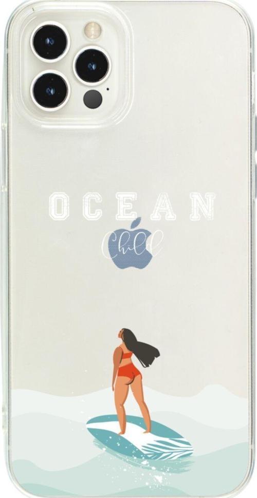 İphone 13 Pro Uyumlu Ocean Child Şeffaf Telefon Kılıfı