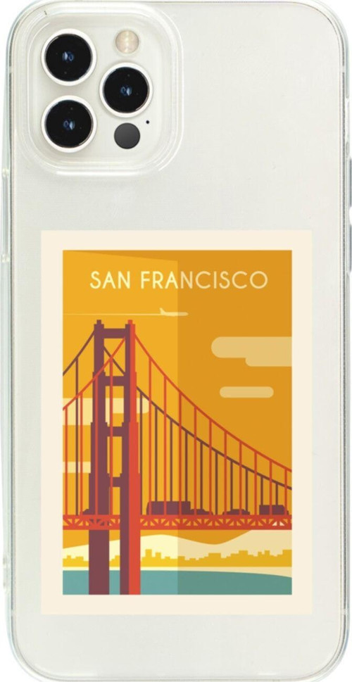 İphone 13 Pro Mx San Fransisco Şeffaf Telefon Kılıfı