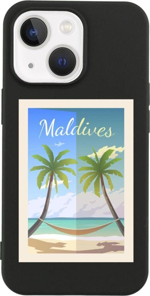 İphone 13 Maldives Tasarımlı Siyah Telefon Kılıfı