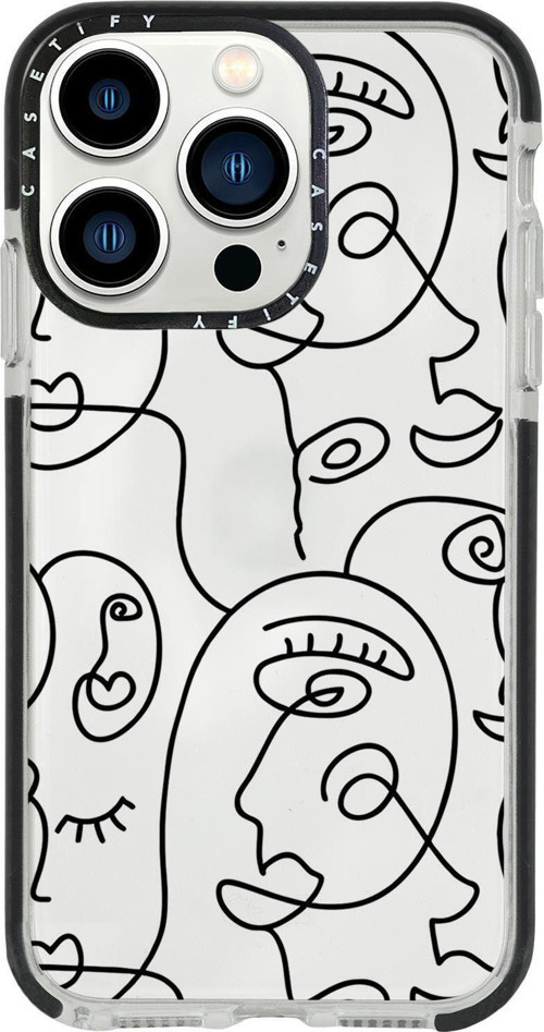 İphone 13 Pro Face Art Casetify Darbe Emci Silikonlu Telefon Kılıfı