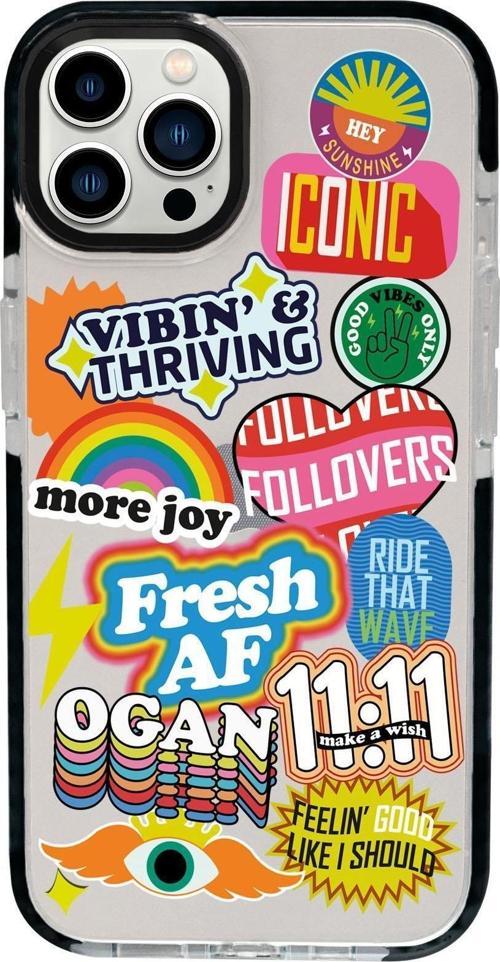 İphone 13 Pro Max Fresh Desenli Candy Bumper Silikonlu Telefon Kılıfı
