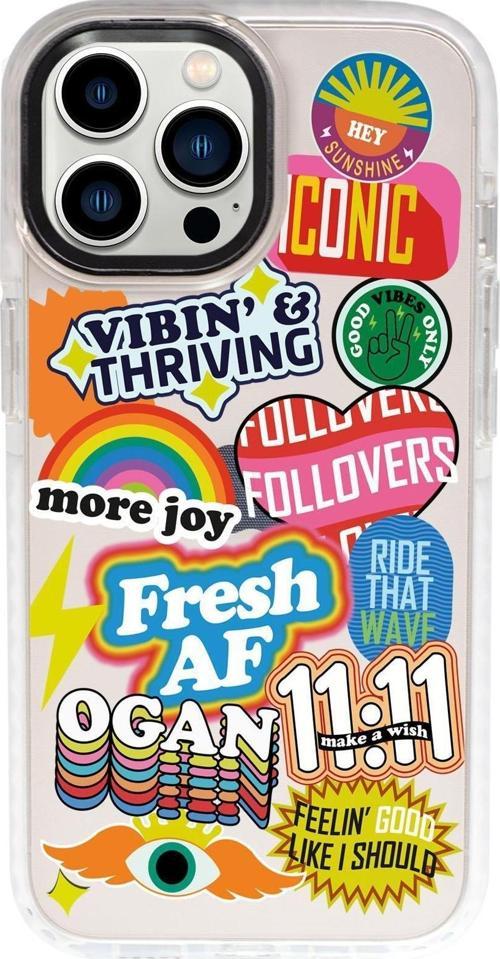 İphone 13 Pro Max Uyumlu Fresh Desenli Candy Bumper Silikonlu Telefon Kılıfı