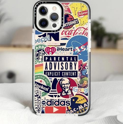 İphone 13 Pro Parental Desenli Casetify Darbe Emci Silikonlu Telefon Kılıfı