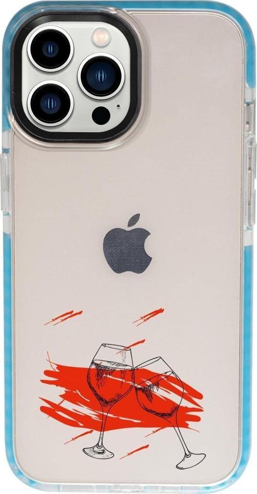 İphone 13 Pro Spilled Wine Candy Bumper Darbe Emci Silikonlu Telefon Kılıfı