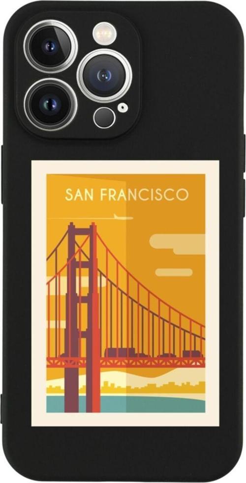 İphone 13 Pro San Francisco Tasarımlı Siyah Telefon Kılıfı