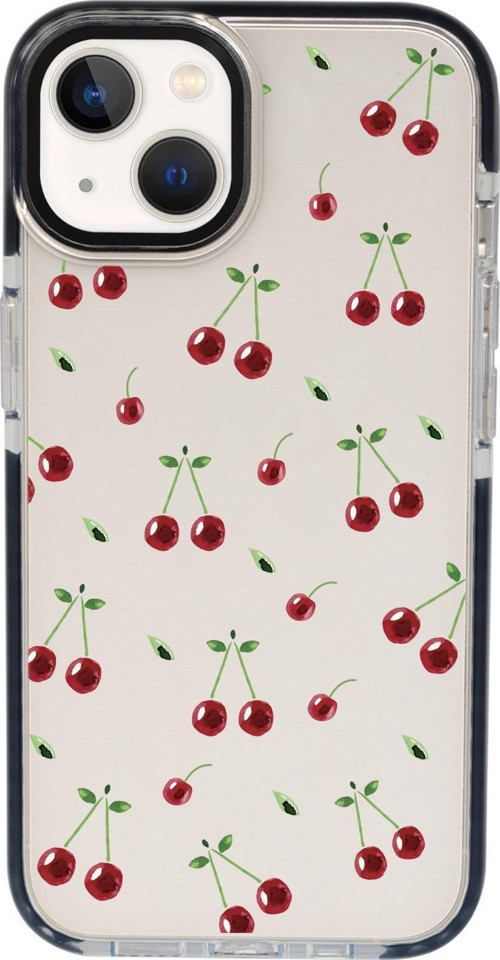 İphone 13 Uyumlu Kiraz Candy Bumper Silikonlu Telefon Kılıfı