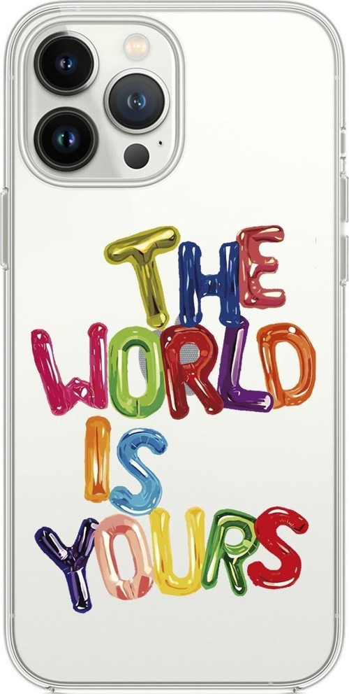 İphone 13 Pro The World Is Yours Premium Şeffaf Silikon Kılıf