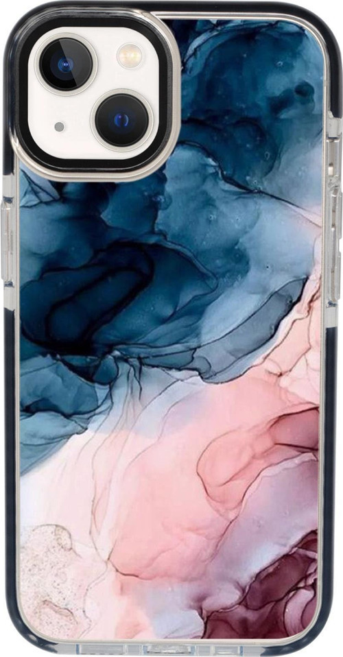 İphone 13 Renkli Mermer Candy Bumper Darbe Emci Silikonlu Telefon Kılıfı