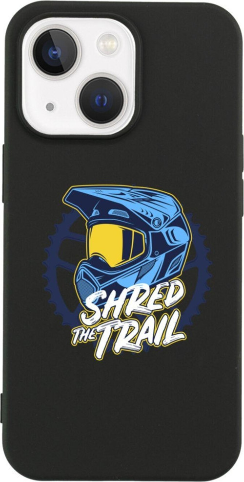 İphone 13 Shred The Trail Tasarımlı Siyah Telefon Kılıfı