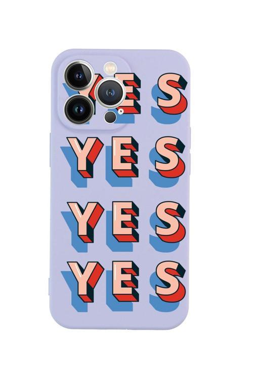 İphone 13 Pro Yes Retro Tasarımlı Lila Telefon Kılıfı