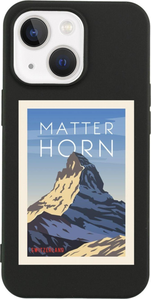 İphone 13 Matter Horn Tasarımlı Siyah Telefon Kılıfı
