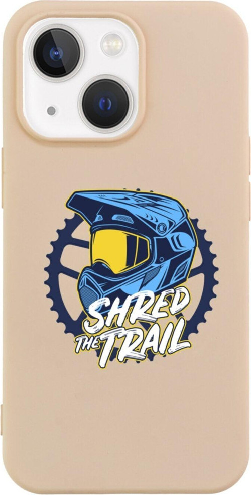 İphone 13 Shred The Trail Tasarımlı Pembe Telefon Kılıfı