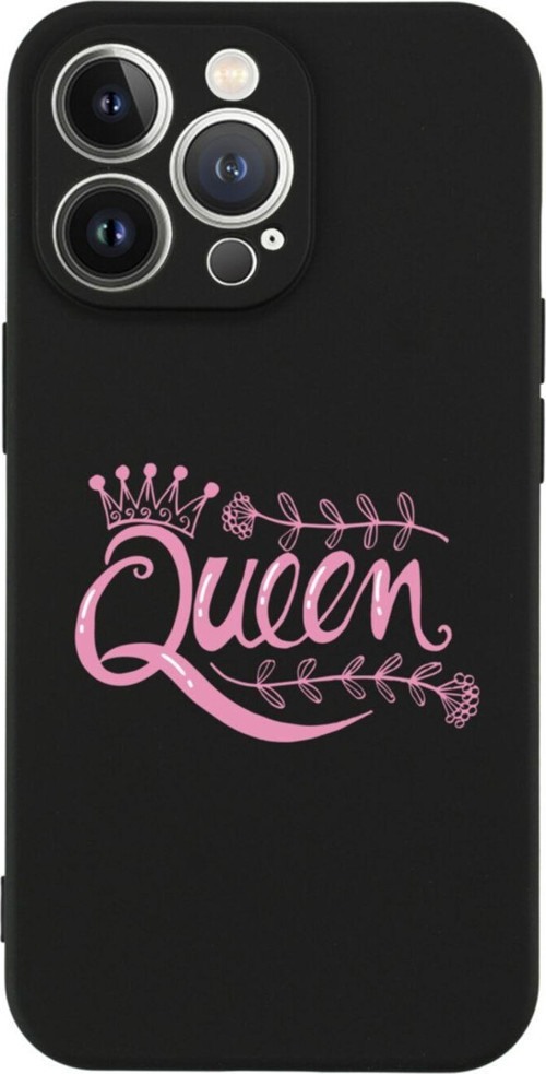 İphone 13 Pro Queen Tasarımlı Siyah Telefon Kılıfı