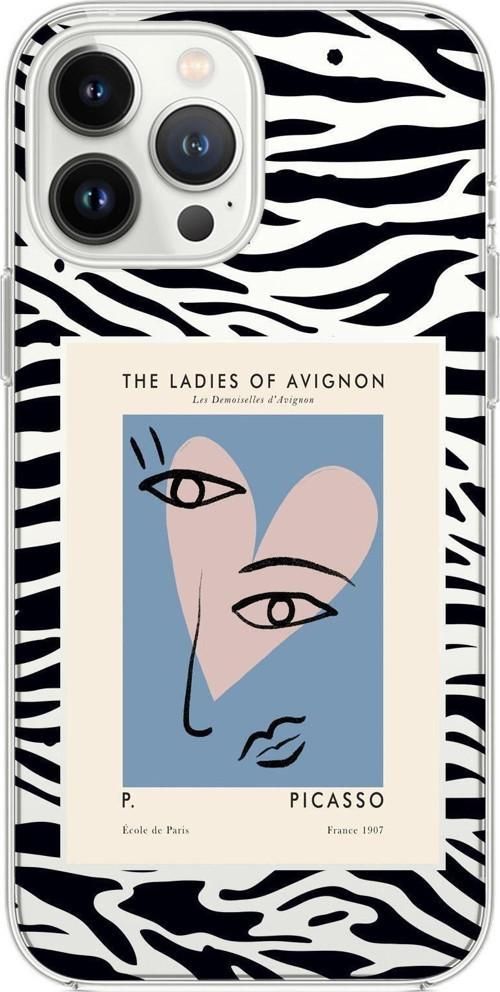 İphone 13 Pro Picasso The Ladies Of Avignon Premium Silikonlu Şeffaf Telefon Kılıfı