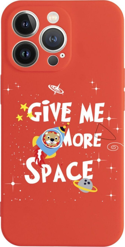 İphone 13 Pro Give Me More Tasarımlı Kırmızı Telefon Kılıfı
