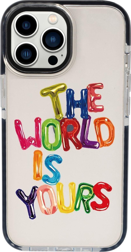 İphone 13 Pro The World Is Yours Candy Bumper Silikonlu Telefon Kılıfı
