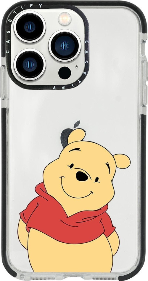 İphone 13 Pro Sevimli Pooh Casetify Darbe Emci Silikonlu Telefon Kılıfı