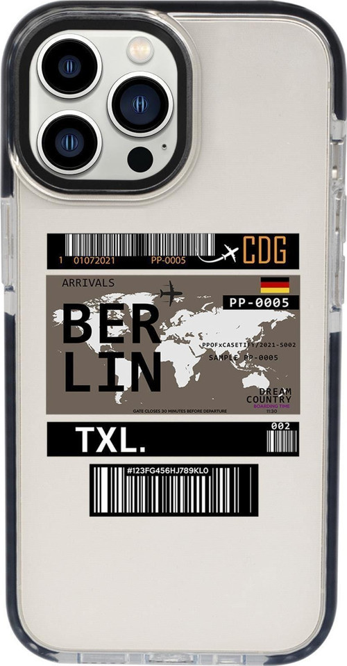 İphone 13 Pro Berlin Ticket Candy Bumper Darbe Emci Silikonlu Telefon Kılıfı