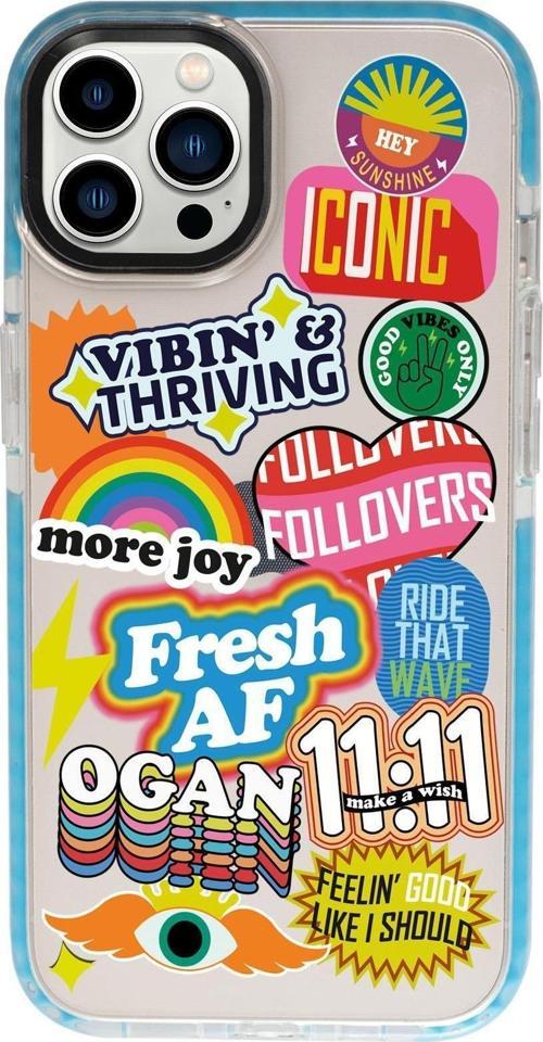 İphone 13 Pro Max Fresh Uyumlu Desenli Candy Bumper Silikonlu Telefon Kılıfı