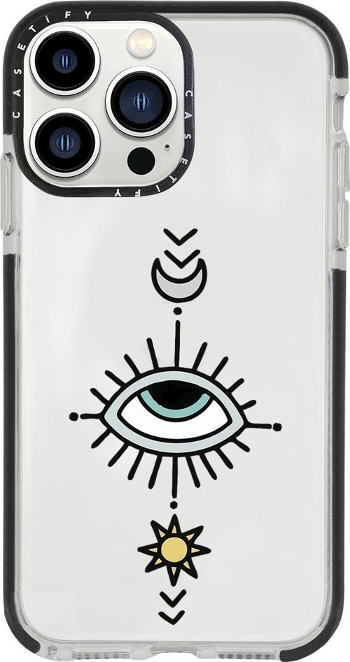 İphone 13 Pro Nazar Göz Casetify Darbe Emci Silikonlu Telefon Kılıfı