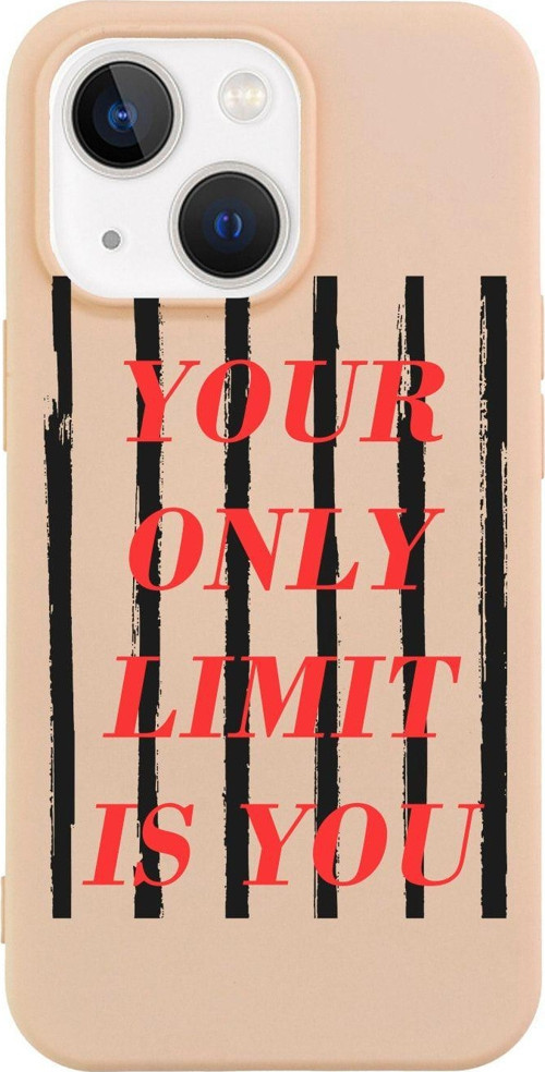 İphone 13 Your Only Lımıt Is You Tasarımlı Pembe Telefon Kılıfı