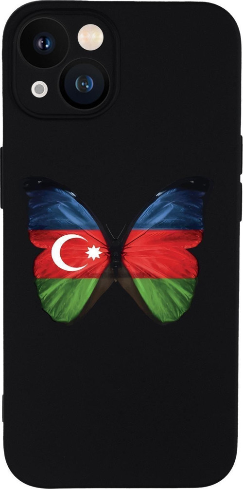 İphone 13 Uyumlu Kepenek Desenli Kamera Korumalı Premium Silikonlu Telefon Kılıfı