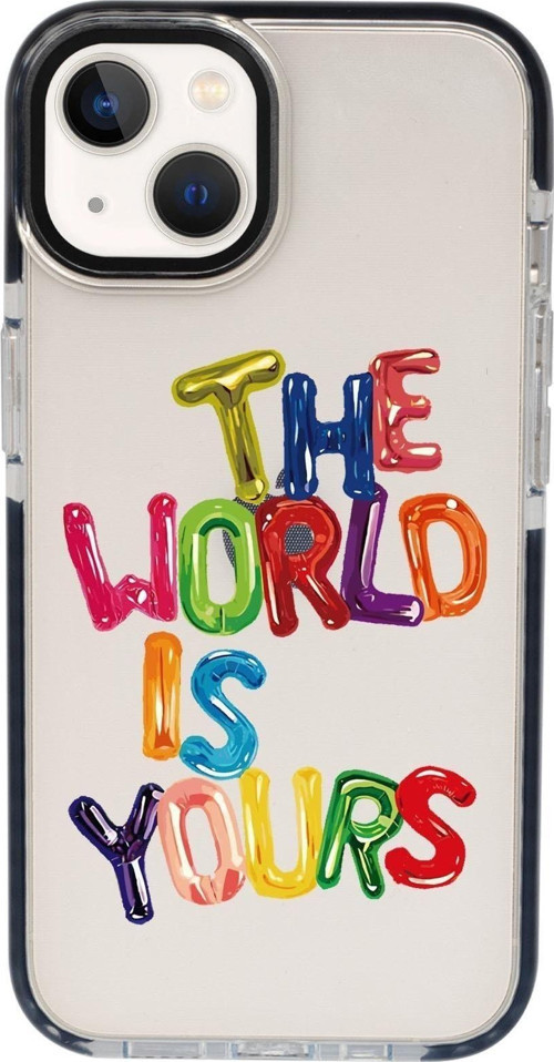 İphone 13 The World Is Yours Candy Bumper Silikonlu Telefon Kılıfı