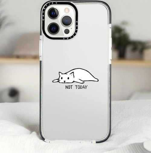 İphone 13 Pro Not Today Desenli Casetify Darbe Emci Silikonlu Telefon Kılıfı