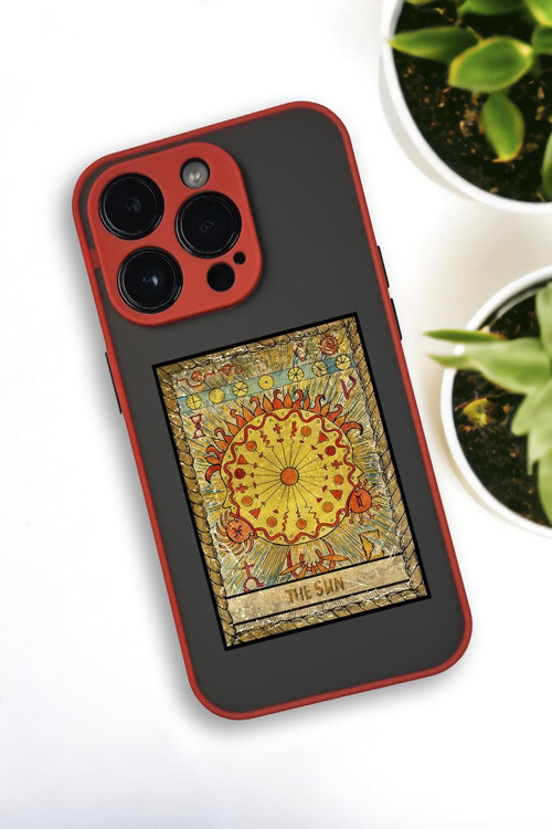 İphone 13 Pro Max Uyumlu The Sun Deer Desenli Buzlu Şeffaf Lüx Telefon Kılıfı