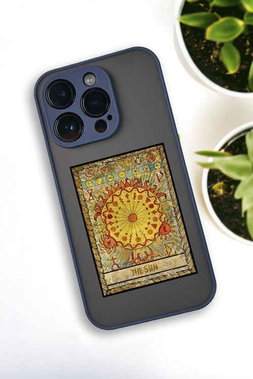 İphone 13 Pro Max Uyumlu The Sun Deer Desenli Buzlu Şeffaf Lüx Telefon Kılıfı