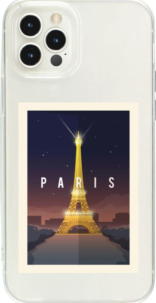 İphone 13 Pro Mx Paris Şeffaf Telefon Kılıfı
