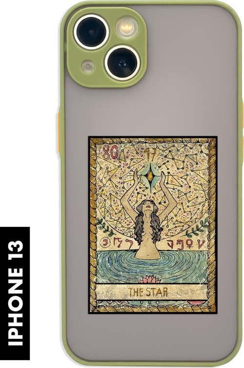 İphone 13 Uyumlu The Star Desenli Matguard Buzlu Şeffaf Telefon Kılıfı