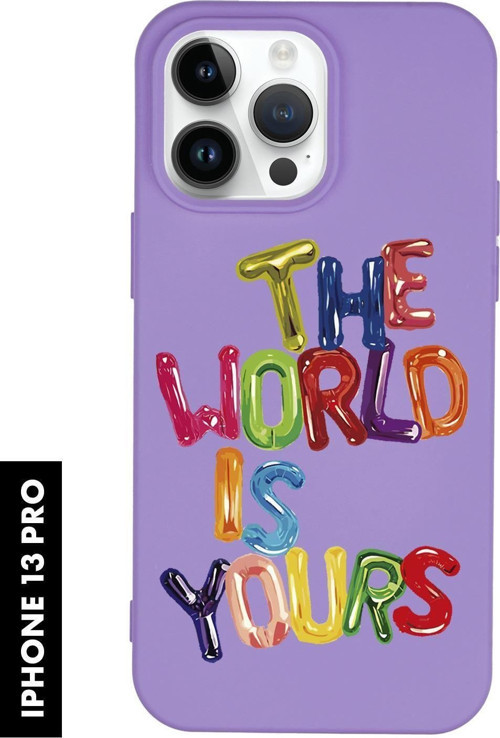 İphone 13 Pro Uyumlu The World Desenli Premium Silikonlu Lansman Telefon Kılıfı