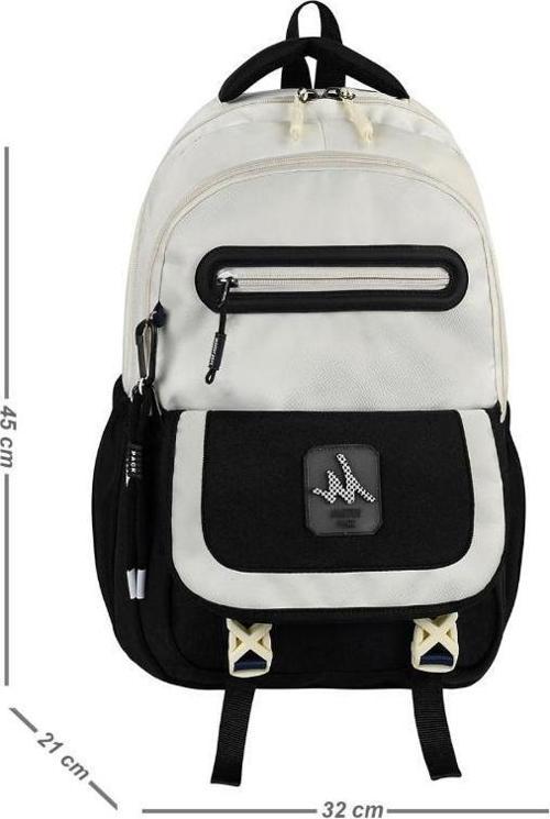 Unisex Lise Sırt Çantası Ortaokul Sırt Çantası 45*32 Cm Anahtarlık Hediyeli 