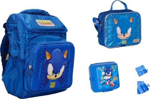 The Hedgehog Ultimate Power Okul Çantası  SETİ ( 3 PARÇA)