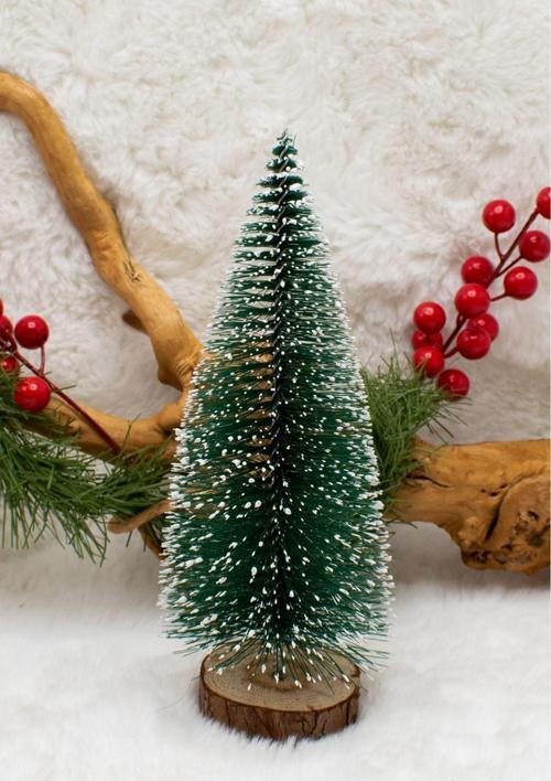 Mini Yeşil Çam Ağacı 15 Cm Yılbaşı Süsü