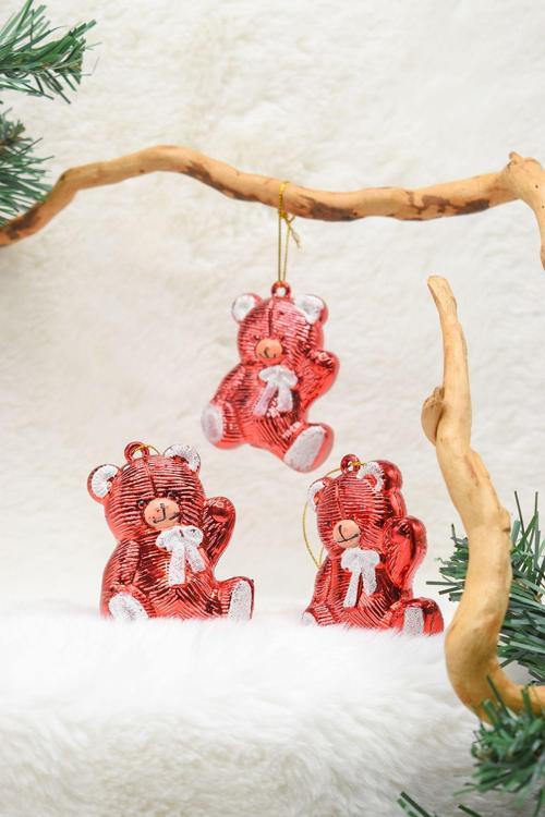 Premium Collection 3Lü Ayıcık Yılbaşı Süs
