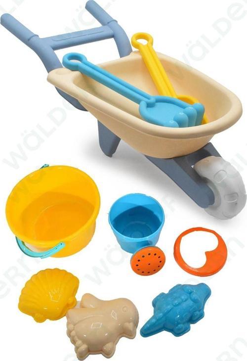 Toys El Arabası Aksesuarlı Plaj Kum Kovası Oyun Seti