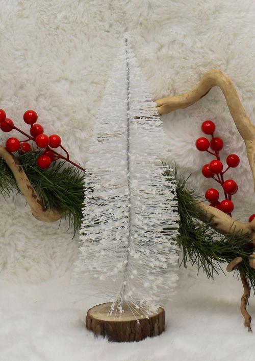 Mini Beyaz Çam Ağacı 25 Cm Yılbaşı Süsü